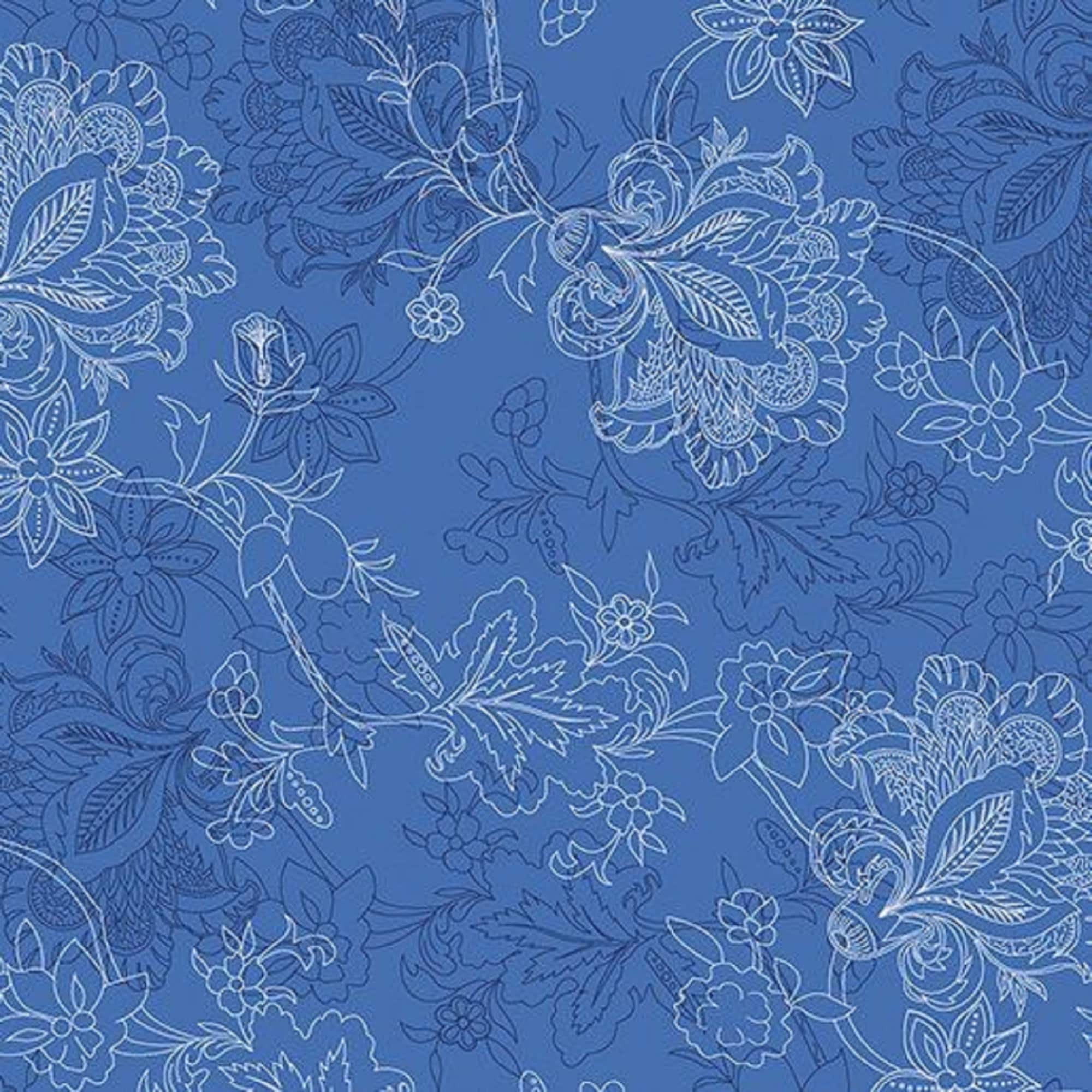 brittany by Dover Hill for benartex 100-34-50 dark blue. sold by 1/2 yd