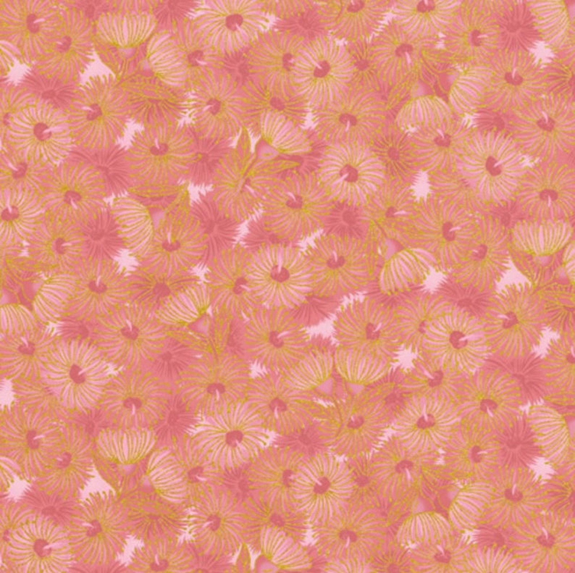 Under The Australian Sun pink flowering gum by Robert Kaufman ALGM-10357 sold by 1/2 yd
