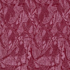 Sashiko Birds In Flight Medium Pink by RJR Fabrics sold by 1/2 yd.