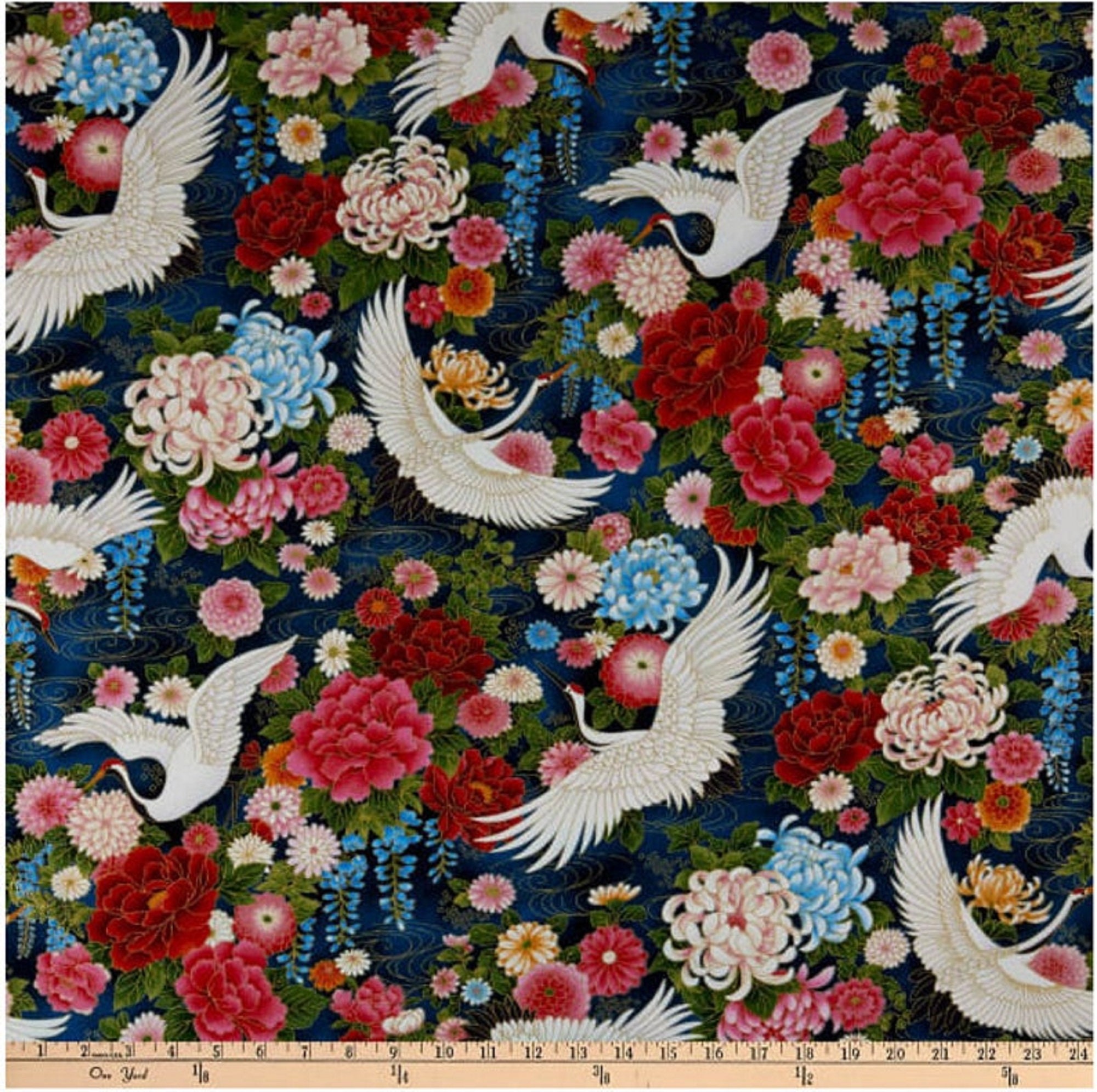 Windsong by Oasis Fabrics 60-26401 Blue one yard only