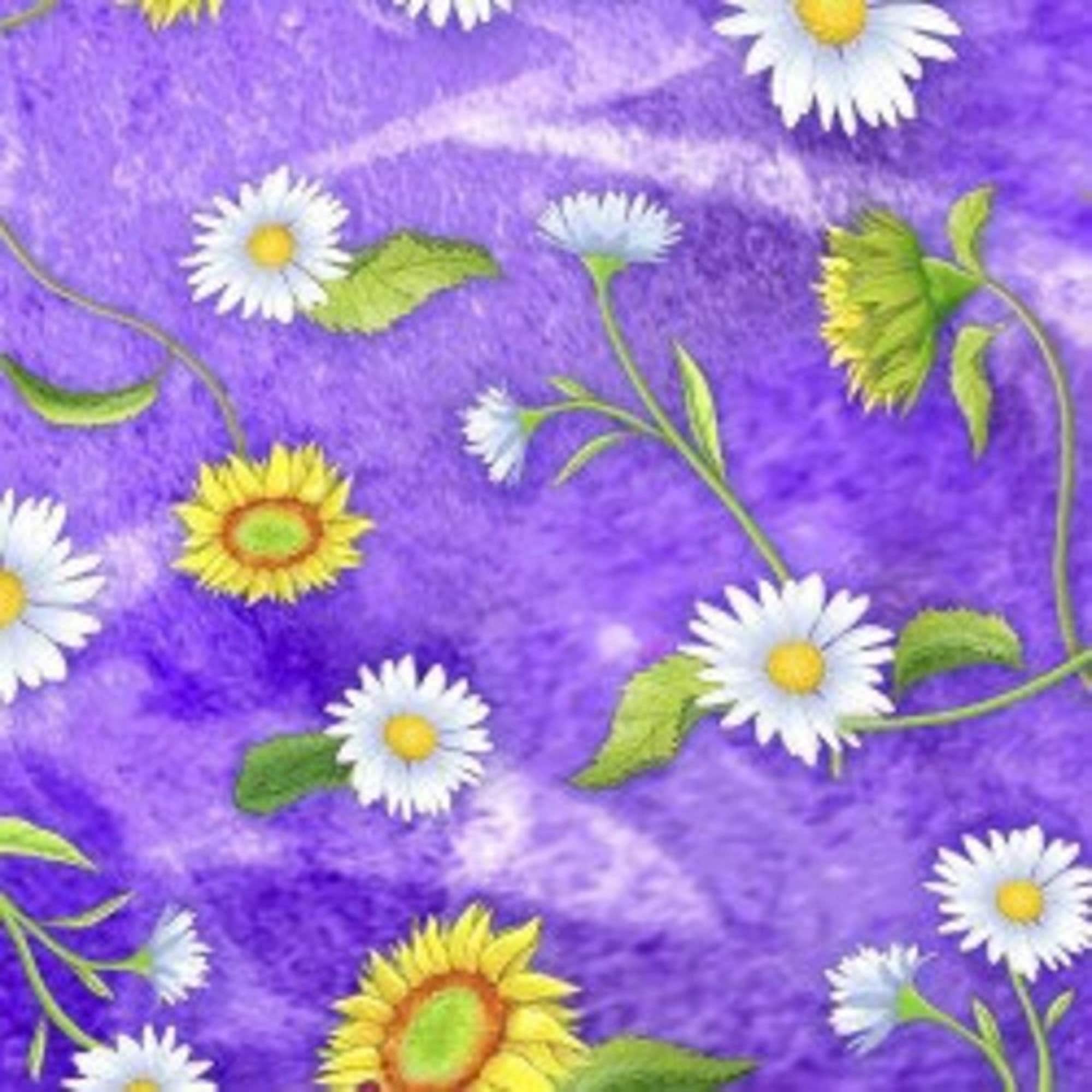 Flower Jewels by Theresa Ascone for P&B Textiles FLO4264C sold by the 1/2 yd.