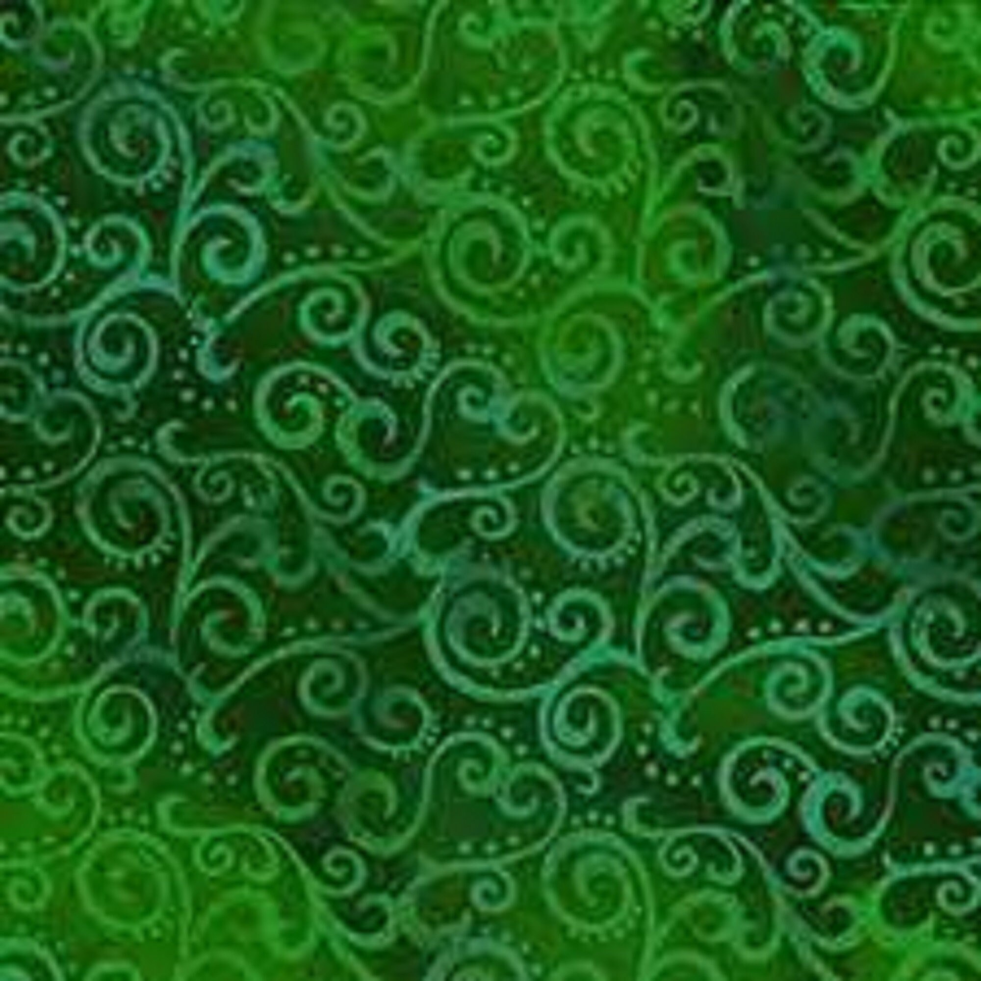 Omni Scroll by Quilting Treasures 24174-GF Kelly Green sold by the 1/2 yd.