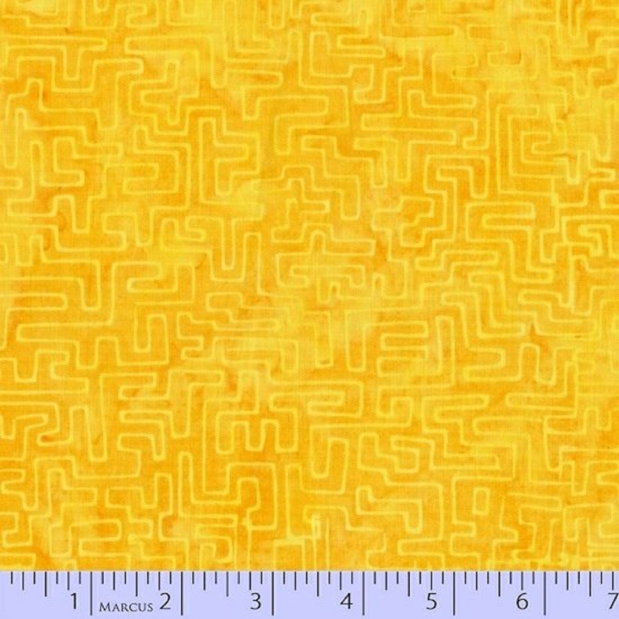 Radiant Reflections by Marcus Fabrics 1536-0156 Yellow Orange 31" remnant