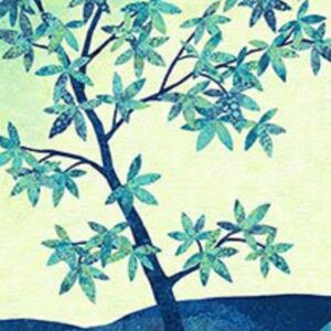 Artisan Spirit Shimmer "Echos" Panel by Deborah Edwards for Northcott 21458M-45 Blue Lagoon 23"X44"
