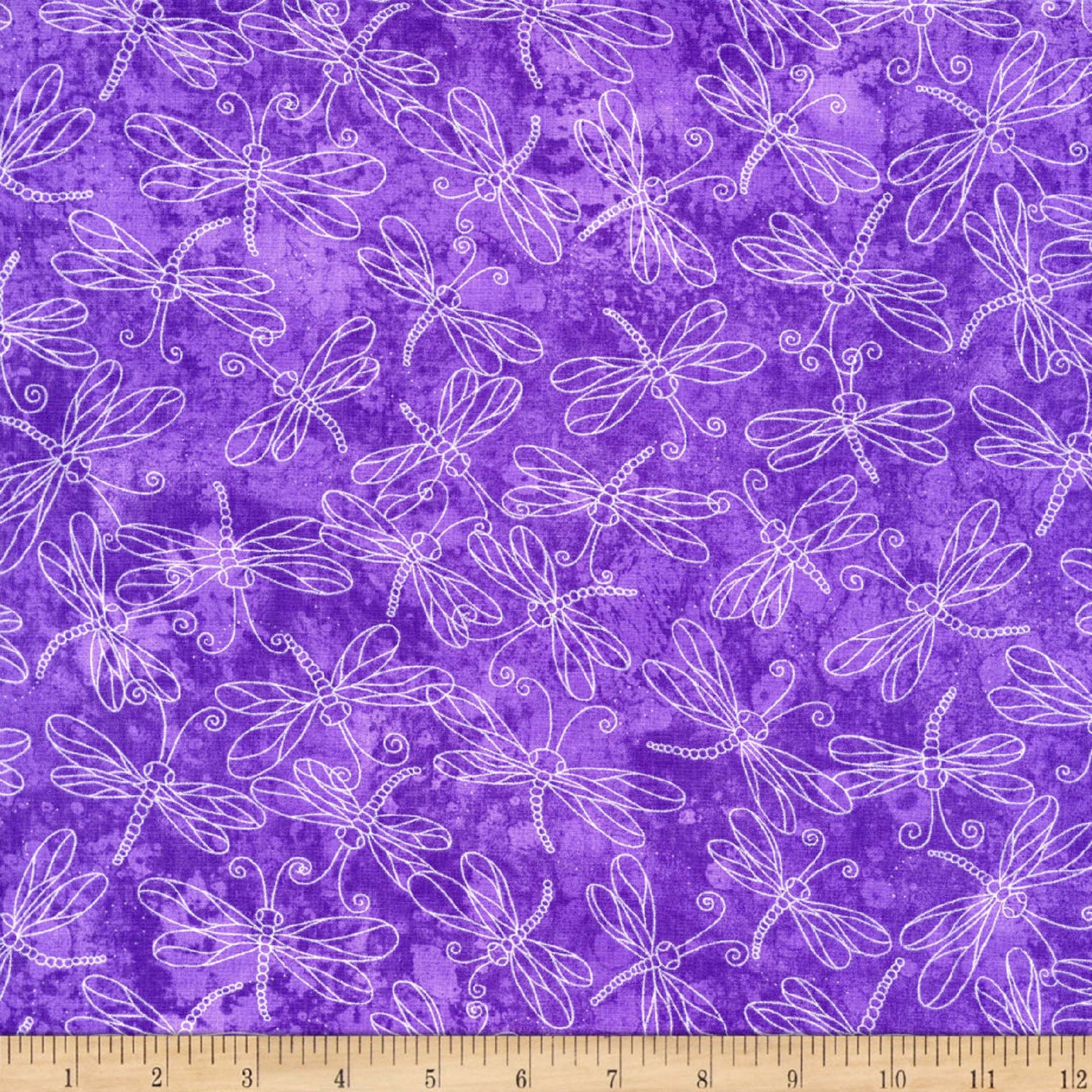 Sundrenched Dragonflies by Fabric Traditions one yard only