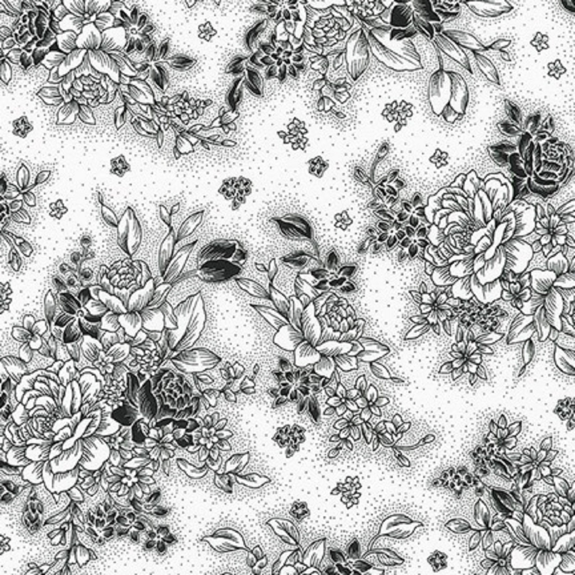 Black and White by Robert Kaufman ELC-73869-1 sold by the 1/2 yd.