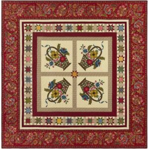 Baltimore Baskets Quilt Kit by Marcus Bros. Textiles 71"X71"