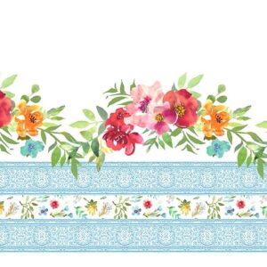 Watercolor Beauty Border Stripe by In The Beginning 18GSH1 sold by the yard
