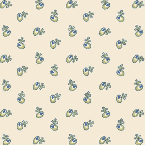Yellow Sky by Laura Berringer for Marcus Fabrics 2133-Ivory sold by the 1/2 yd.