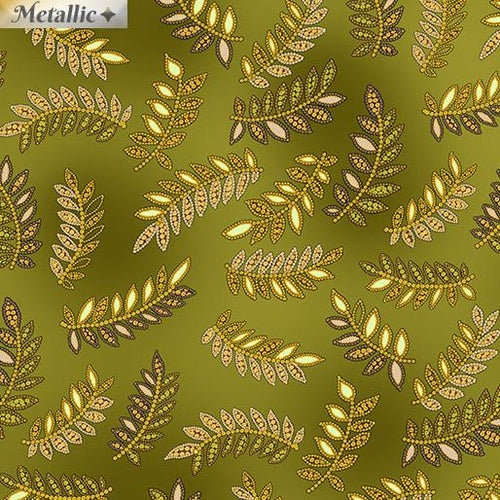 Radiance Ferns by Greta Lynn for Kanvas 9745M-44  1/2 yd. remnant