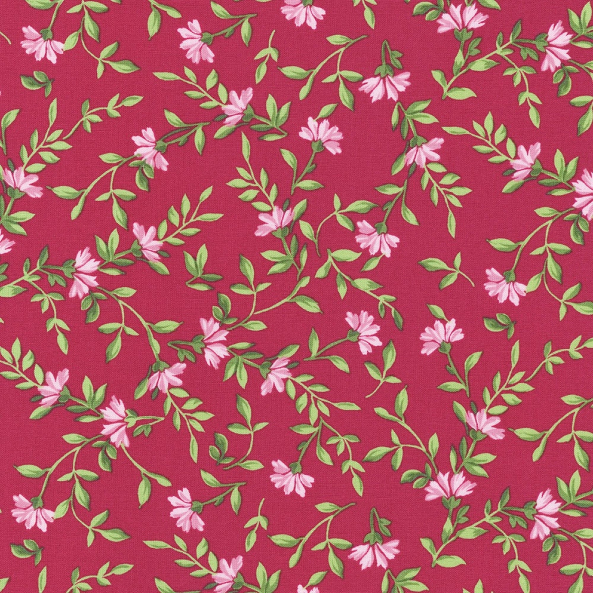 Pretty Sweet by Debbie Beaves for Robert Kaufman 20151-106 Red Blossom sold by the 1/2 yd.
