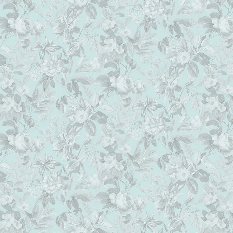 Secret Escape by Elizabeth's Studio 588-BLUE sold by the 1/2 yd.