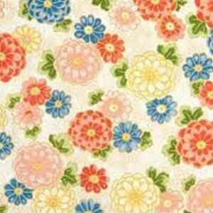 Akahana by Red Rooster Fabrics 25825-cream sold by the 1/2 yd.