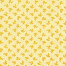 Pretty Sweet by Debbie Beaves for Robert Kaufman FLH20153-130 Sunshine sold by the 1/2 yd.