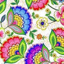 Dazzling Garden by Greta Lynn for Kanvas 9822-09 Cream sold by the 1/2 yd.