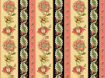 Glengarry Manor Border Stripe by Deborah Edwards for Northcott 20762 1yd 35" sold as one piece