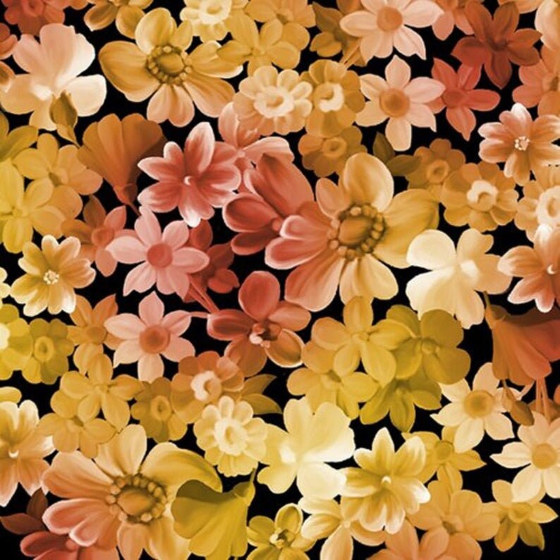 Les Fleurs by Ivy Lane for Quilting Treasures 24359-S sold by the 1/2 yd.