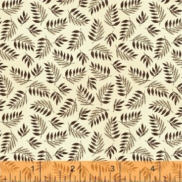 Simply Red by Mary Koval for Windham Fabrics 42894-3 Natural sold by the 1/2 yd.
