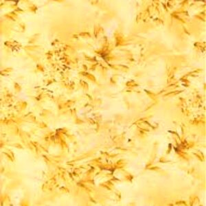 Day lily 118" wide by Fabri-quilt 183-2556 Yellow Tonal sold as one piece  3 yds.