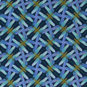 Dance Of the Dragonflies by Maria Kalinowski for Kanvas 8502M-55 sold by the 1/2 yd.
