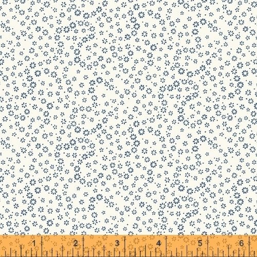 Azul Dainty Daisies by Windham 51808-2 White sold by the 1/2 yd.