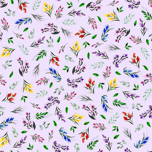 Spring Sensations by Quilting Treasures 28798-L Lilac sold by the 1/2 yd.