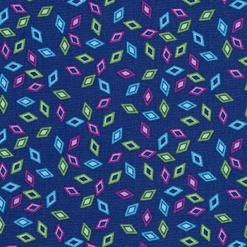 Flowerhouse Collection "Wildflowers" by Debbie Beaves for Robert Kaufman FLH 20294-9 Navy sold by the 1/2 yd.