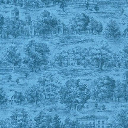On The Road by Studio K for Robert Kaufman SRKM  19886-62 Indigo sold by the 1/2 yd.