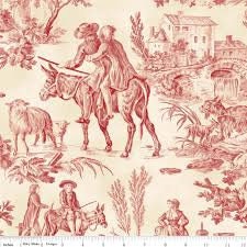 Fable Main Duck 54" wide Fabric by Penny Rose Fabrics HD 4510-red sold by the 1/2 yd.