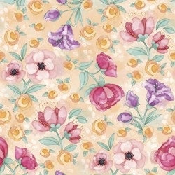 Sweet Tea by Maddalee Studios for QT Fabrics 29074-S sold by the 1/2 yd.