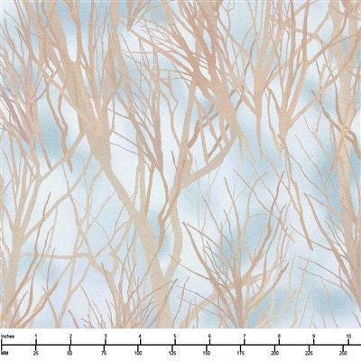 Winter Visitors by Hyun Joo Lee for Robert Kaufman AYHD 20223-216 Cloud sold by the 1/2 yd.