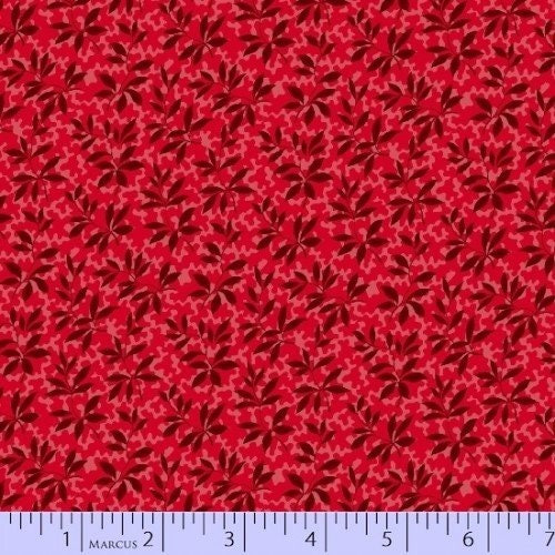 Collector's Gallery by Faye Burgos for Marcus Fabrics R37-1209-0111 Red sold by the 1/2 yd.