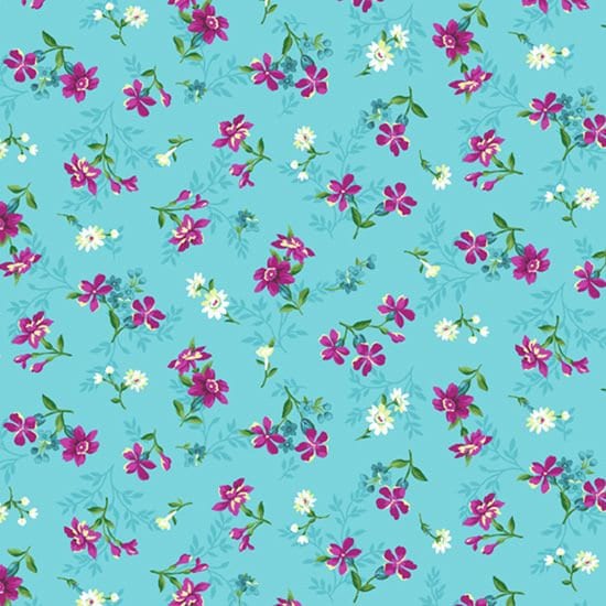 Bungalow Garden by Laura Berringer for Marcus Fabrics R210224-Blue sold by the 1/2 yd.