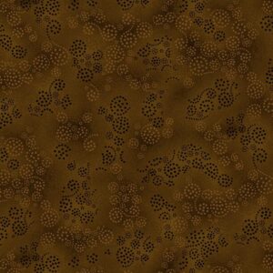 Essentials Brights Sparkles by Wilmington Prints 39055-299 Dk. Chocolate sold by the 1/2 yd.