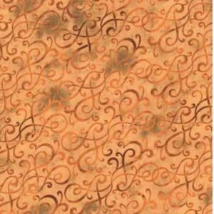 Scroll Swirls by Jason Yenter for In The Beginning 7AH-3 Gold sold by the 1/2 yd.
