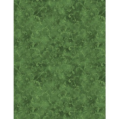 Essentials Filigree by Cynthia Coulter for Wilmington 42324-779 Green sold by the 1/2 yd