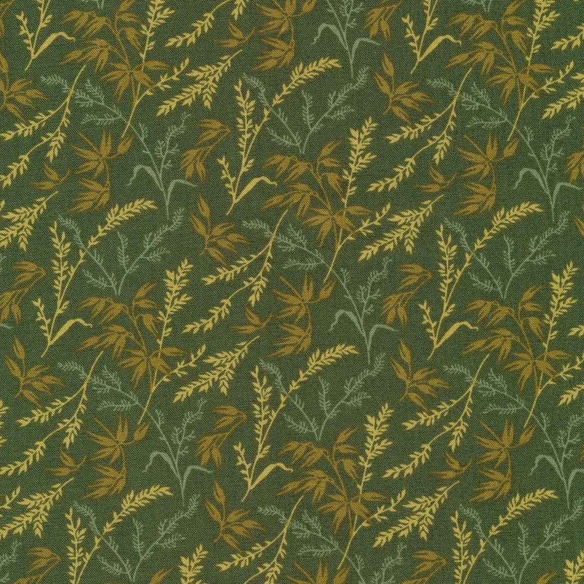 Lady Tulip by Edyla Sitar for Laundry Basket Quilts for Andover A190-Green sold by the 1/2 yd.