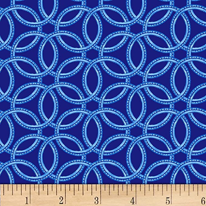 Blue Dream by Diannart for Henry /glass 1473 Blue one yard only