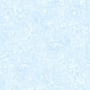 Essentials Scroll by Wilmington Prints 1077-89025-411 Lt. Blue sold by the 1/2 yd.