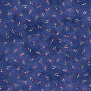 Delilah By Whistler Studios for Windham Fabrics 52926-6 Blue sold by the 1/2 yd.
