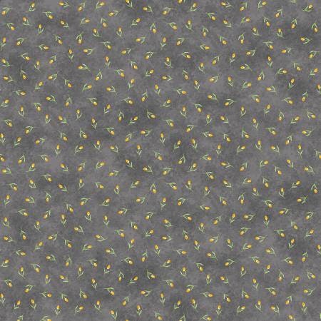 Delilah By Whistler Studios for Windham Fabrics 52926-2 Gray sold by the 1/2 yd.