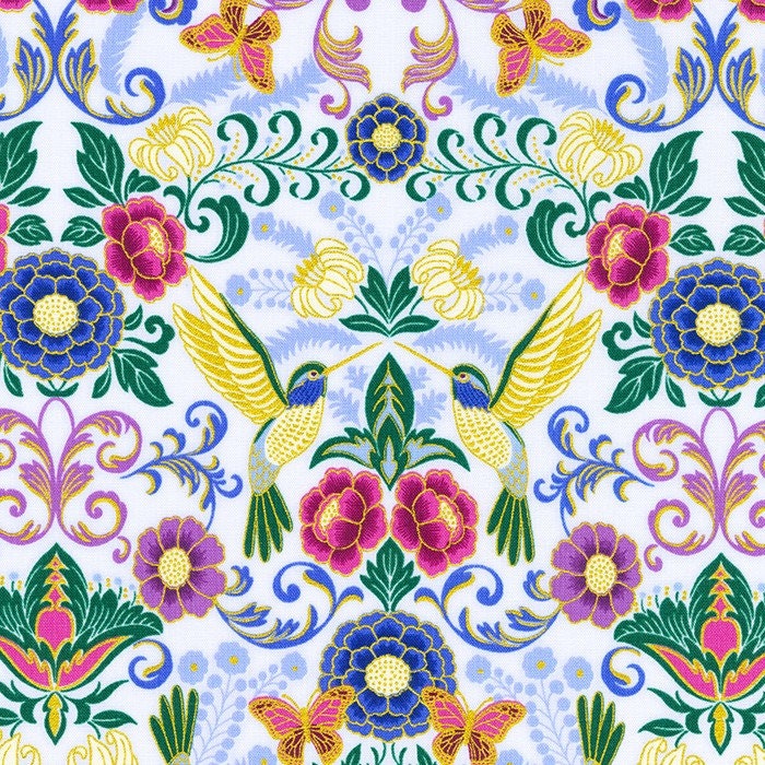 Midnight Nectar by Robert Kaufman 21185-23 Lavender sold by the 1/2 yd.