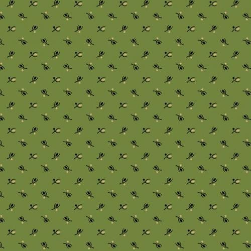 Paula's Companions by Paula Barnes for Marcus Fabrics R220313 Green sold by the 1/2 yd.