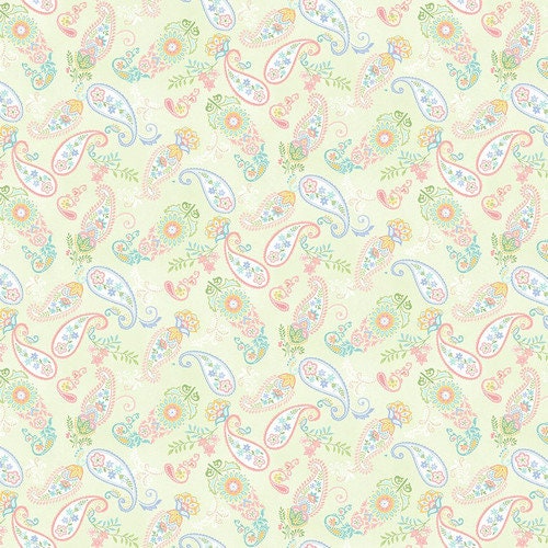 Dorothy Jean's Flower Garden by Mary Jane Carey for Henry Glass 2976-66 Green sold by the 1/2 yd.