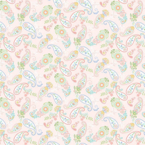 Dorothy Jean's Flower Garden by Mary Jane Carey for Henry Glass 2976-22 Pink sold by the 1/2 yd.