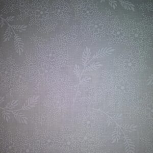 Whisper Prints 3 by Robert Kaufman 15870-A Tan floral and Leaves on White sold by the 1/2 yd.