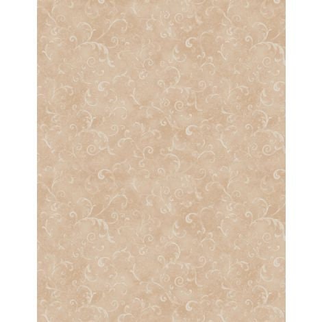 Essentials Filigree by Wilmington Prints 42324-122 Tan sold by the 1/2 yd.