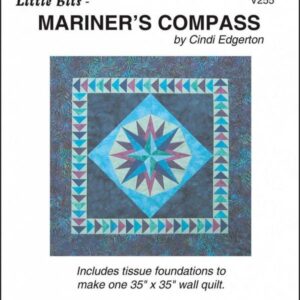 Mariner's Compass Wall Hanging  Pattern by Cindi Edgerton V255 35"X35"
