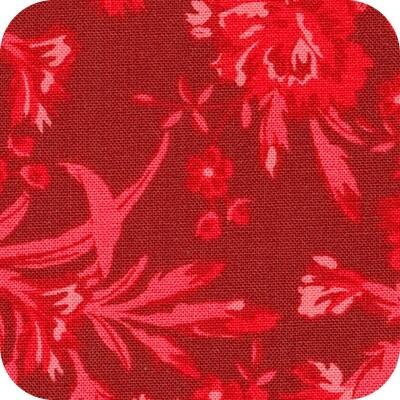Flowerhouse Jubilee by Debbie Beaves for Robert Kaufman FLH21103-3 Red sold by the 1/2 yd.
