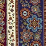 Fortuna by Timeless Treasures cm5615-multi border stripe 32" remnant